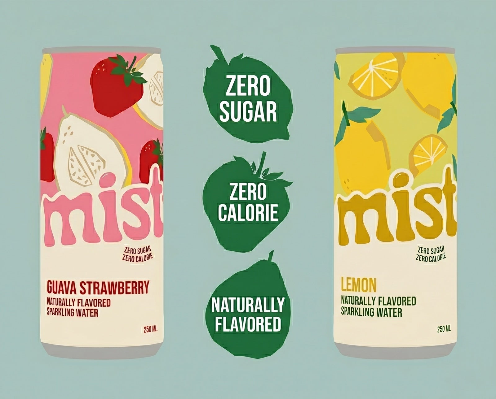 Mist - zero sugar, zero calorie, naturally flavored